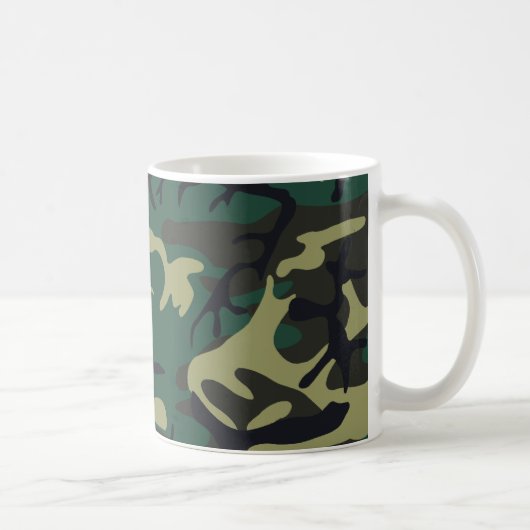軍のカムフラージュのマグ コーヒーマグカップ (右)