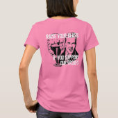 軍のガールフレンドが飲み干す! Tシャツ (裏面)