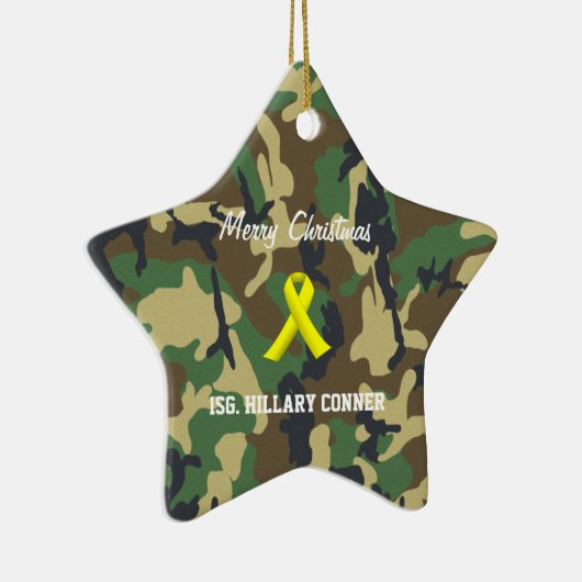 軍のクリスマスのオーナメント セラミックオーナメント (右)