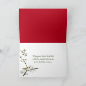 軍のクリスマスのストッキングの列 シーズンカード (内部)