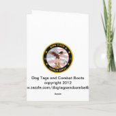 軍のクリスマスカード シーズンカード (裏面)