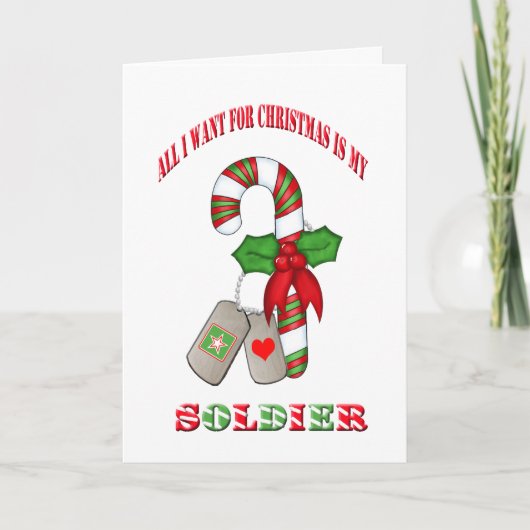 軍のクリスマスカード シーズンカード (正面)