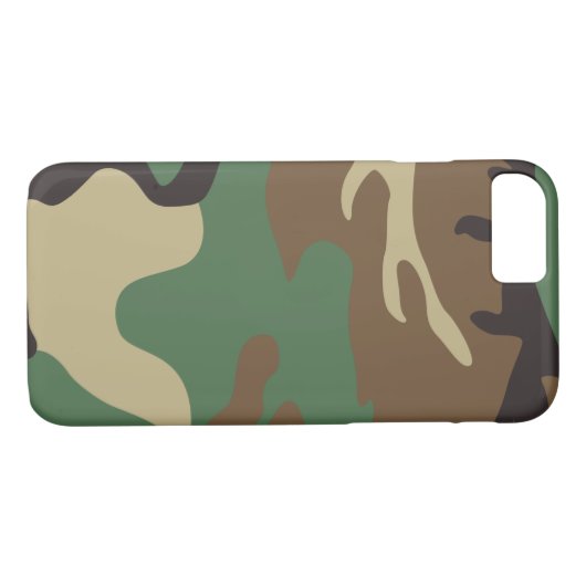 軍のデザインのカムフラージュのカッコいい Case-Mate iPhoneケース (裏面(横))