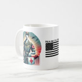 軍のナースマグ – 私へのトリビュート軍隊 コーヒーマグカップ (正面左)