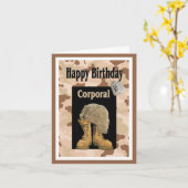軍のハッピーバースデーカード カード (黄色い花)