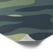 軍のパーティーサイン、カモフラージュ歓迎サイン ポスター (角)