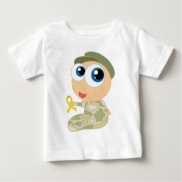 軍のベビーのTシャツ ベビーTシャツ