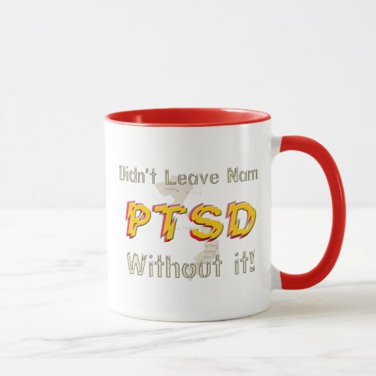 軍のユーモアのあるなPTSDのコーヒーカップ マグカップ (右)