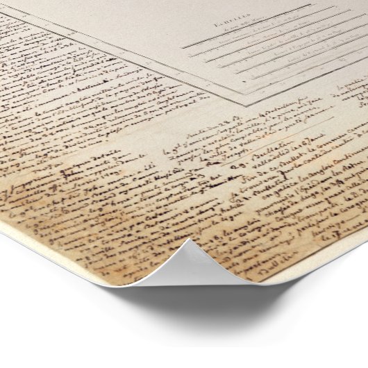 軍のルートを持つガリシアの地フランスの図 ポスター (角)