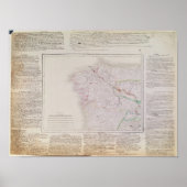 軍のルートを持つガリシアの地フランスの図 ポスター (正面)