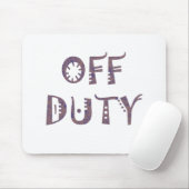 軍の休みの白黒の黄色の素晴らしい灰色 マウスパッド (マウス)