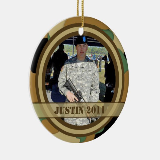 軍の写真の記念品のオーナメント セラミックオーナメント (右)