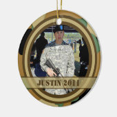 軍の写真の記念品のオーナメント セラミックオーナメント (左)