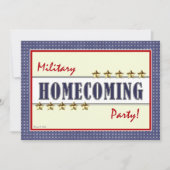 軍の帰郷はパーティの招待状を主演します 招待状 (正面)