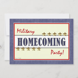 軍の帰郷はパーティの招待状を主演します 招待状