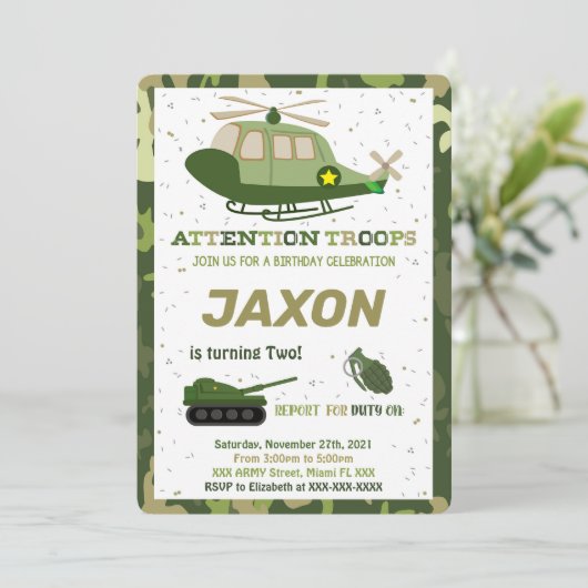 軍の招待状 招待状 (スタンド正面)