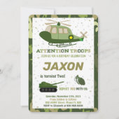 軍の招待状 招待状 (正面)