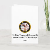 軍の海洋のチョコレートの卵のイースターカード シーズンカード (裏面)