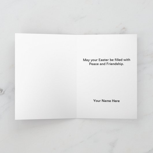 軍の海洋のチョコレートの卵のイースターカード シーズンカード (内部)