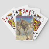 軍の第二次世界大戦に男性が求められる トランプ (裏面)