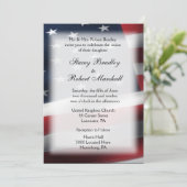 軍の結婚式テーマの招待状 5" x 7" 招待状 (スタンド正面)