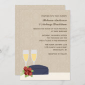 軍の結婚式招待状 招待状 (正面/裏面)