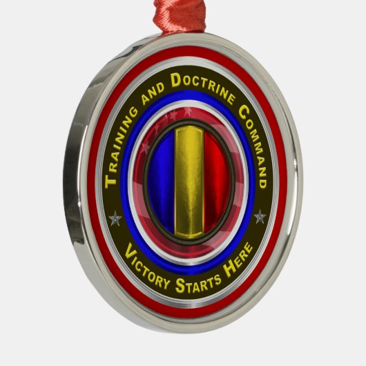 軍の訓練と教義司令部がキリストを守る メタルオーナメント (右)