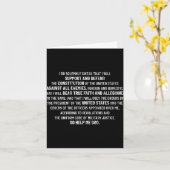 軍の誓い 憲法を守る ベテラン 兵士 カード (黄色い花)