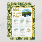 軍の迷彩柄あなたの財布シャワーゲームの中に何がある (正面/裏面)