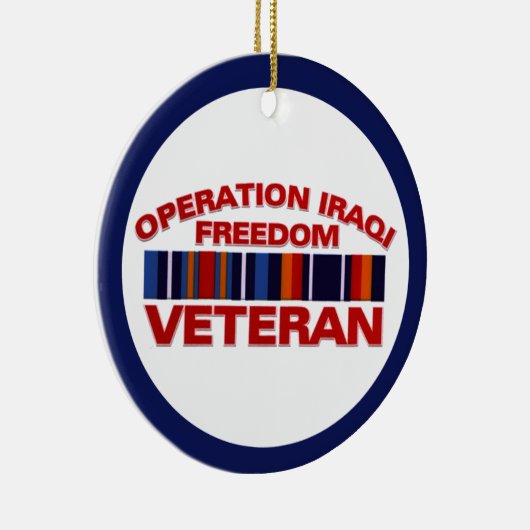 軍の退役軍人操作のイラクの自由のカスタム セラミックオーナメント (右)
