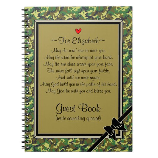 軍の配置は以外ゲストの本を送ります ノートブック (正面)