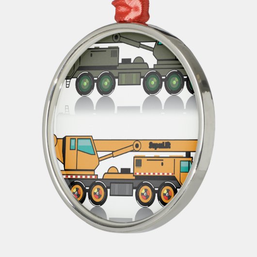 軍の重いクレーントラック メタルオーナメント (左)