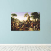 軍はナイル河の岸で止まった キャンバスプリント (インサイチュ (ウッドフロア))