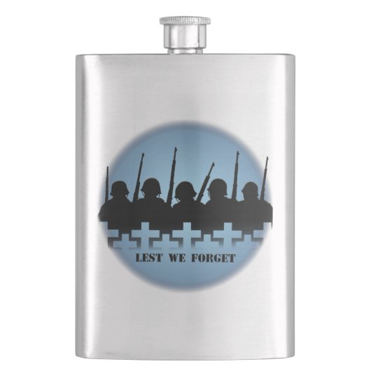 軍へのオマージュ フラスコ 忘れないように 飲み物 フラスコ フラスク (正面)