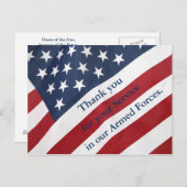 軍への感謝のポストカード ポストカード (正面/裏面)
