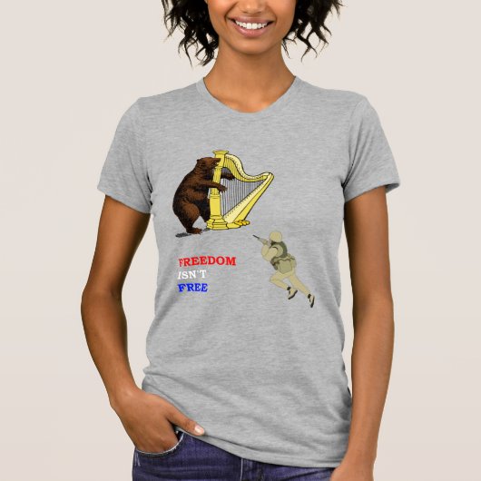 軍もしの風変わりアイディアがある Tシャツ (正面)