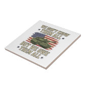 軍を偲ぶ戦車愛国主義Tシャツデザイン_1 タイル (側面)