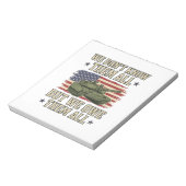 軍を偲ぶ戦車愛国主義Tシャツデザイン_1 ノートパッド (回転)