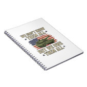 軍を偲ぶ戦車愛国主義Tシャツデザイン_1 ノートブック (右側)
