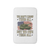 軍を偲ぶ戦車愛国主義Tシャツデザイン_1 バスマット (正面縦)