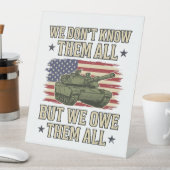 軍を偲ぶ戦車愛国主義Tシャツデザイン_1 台座サイン (インサイチュ)