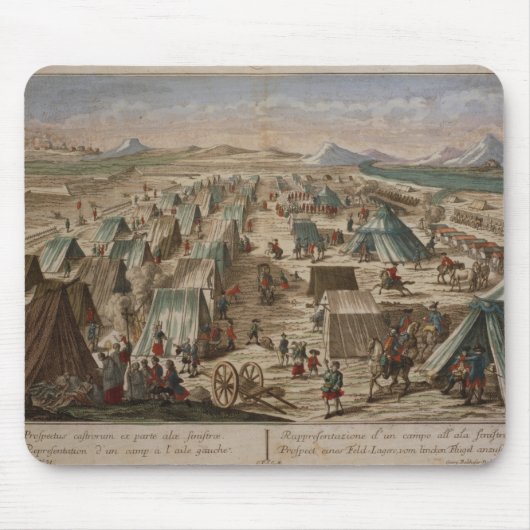 軍キャンプ、c.1780 マウスパッド (正面)