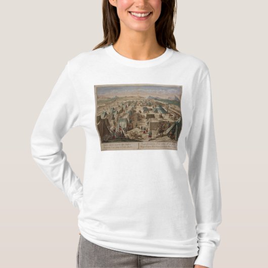 軍キャンプ、c.1780 tシャツ (正面)