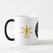 軍サイバー部隊退役軍人 モーフィングマグカップ (左)