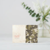 軍パターンが付いているヴィンテージの名刺 名刺 (スタンド正面)