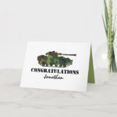 軍パーソナライズされたが出て カード (正面)