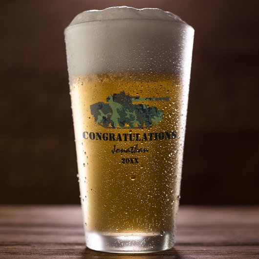 軍パーソナライズされたが出て タンブラーグラス