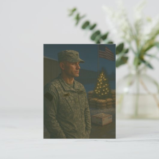 軍事クリスマスカード | あなたは記憶されている シーズンポストカード (スタンド正面)