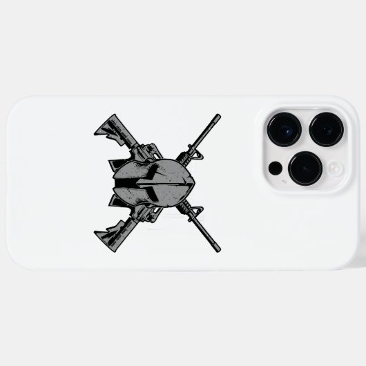 軍事力 Case-Mate iPhoneケース (裏面 (横))