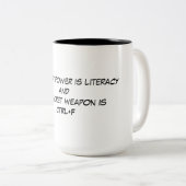 軍事大国のマグ ツートーンマグカップ (正面右)